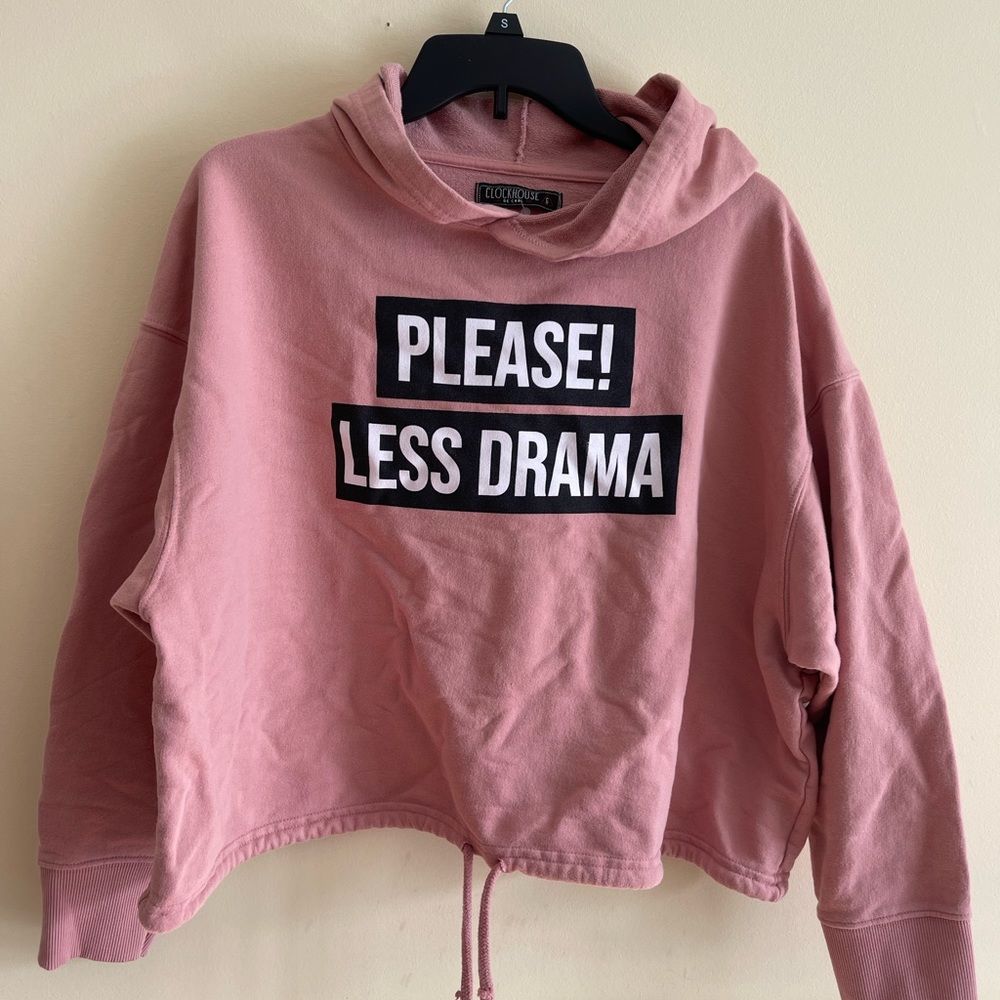 New women’s Junior L waist length hoodie